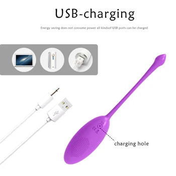 Vibrator With Remote Control Silicone Bullet Eggs Vibrators Sex Toys USB Rechargeable for Adults Vaginal Balls Sexual Toy Adult 6