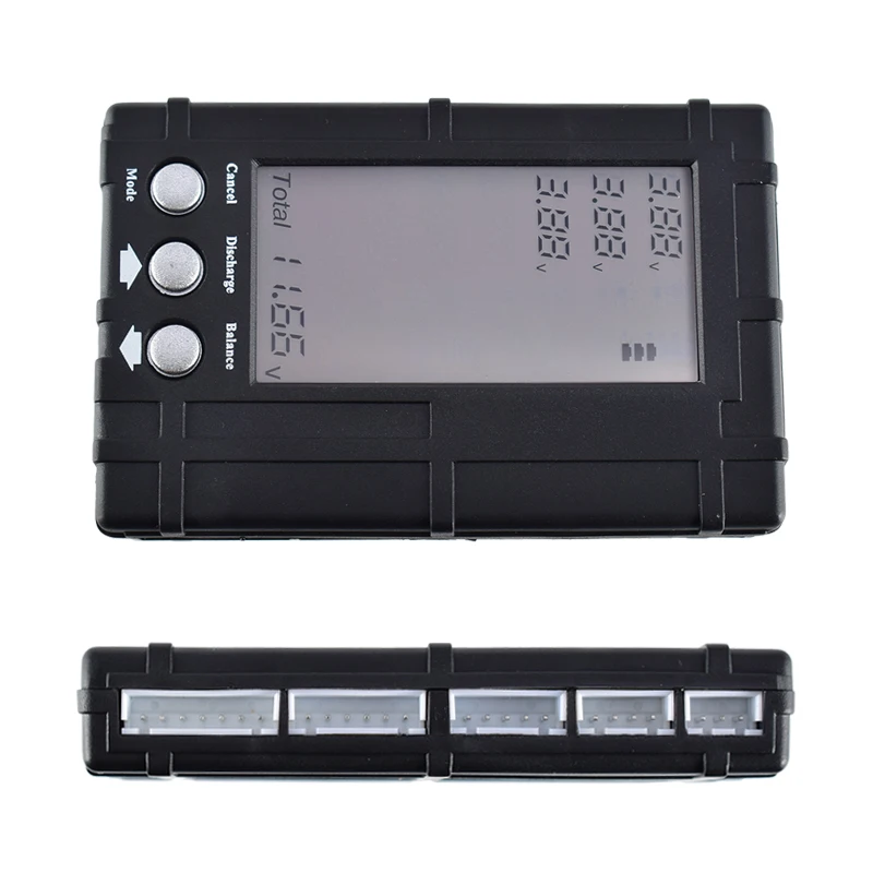 3in1 Battery Balancer LiPo/LiFe 2-6s Balancing Discharger Voltage Meter Tester LCD Screen Display JST Connector for RC Model
