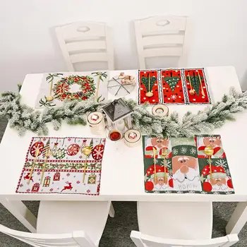 

FENGRISE Merry Christmas Placemat 2020 Xmas Ornament Navidad Noel Gifts Christmas Decorations For Home Happy New Year 2021