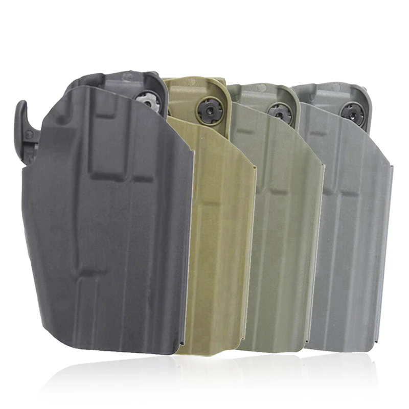 Tactical Fondina Pistola Mano Destra Pistola Pistola Holster Per Glock Sig H & K S & W M & P Toro Militare Quick Lock Clip Da Cintura Fondine