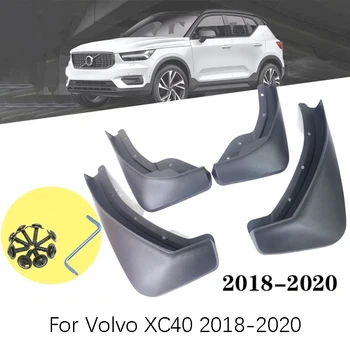 

Set of 4 car Front and Rear Splash Guard Mud Flaps mudguards fender For Volvo XC40 2018-2020 car Accessories