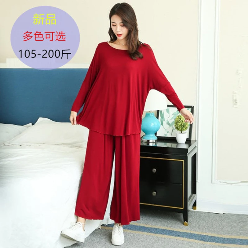 

Пижама женская из модала, тонкая, с длинным рукавом, 100 кг