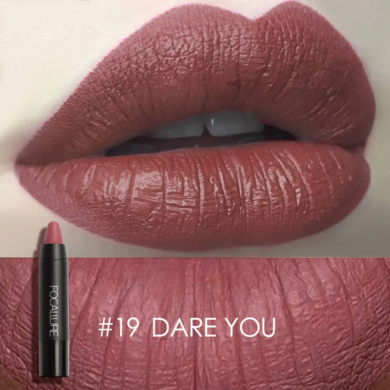 thumbnail image 1 of FOCALLURE Nude Velvet Matte Lipstick Waterproof Long-lasting Rendering Non-stick Sexy Lipbalm Lip Pencil Women Cosmetics Makeup, 1 of 5