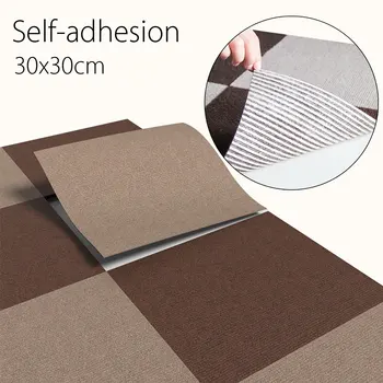 

5pcs Self-Adhesive Carpet Tiles Floor Seam Sticker DIY Tile Sticker Floor Sticker Carpet Tiles Flooring Living Room Home Decor