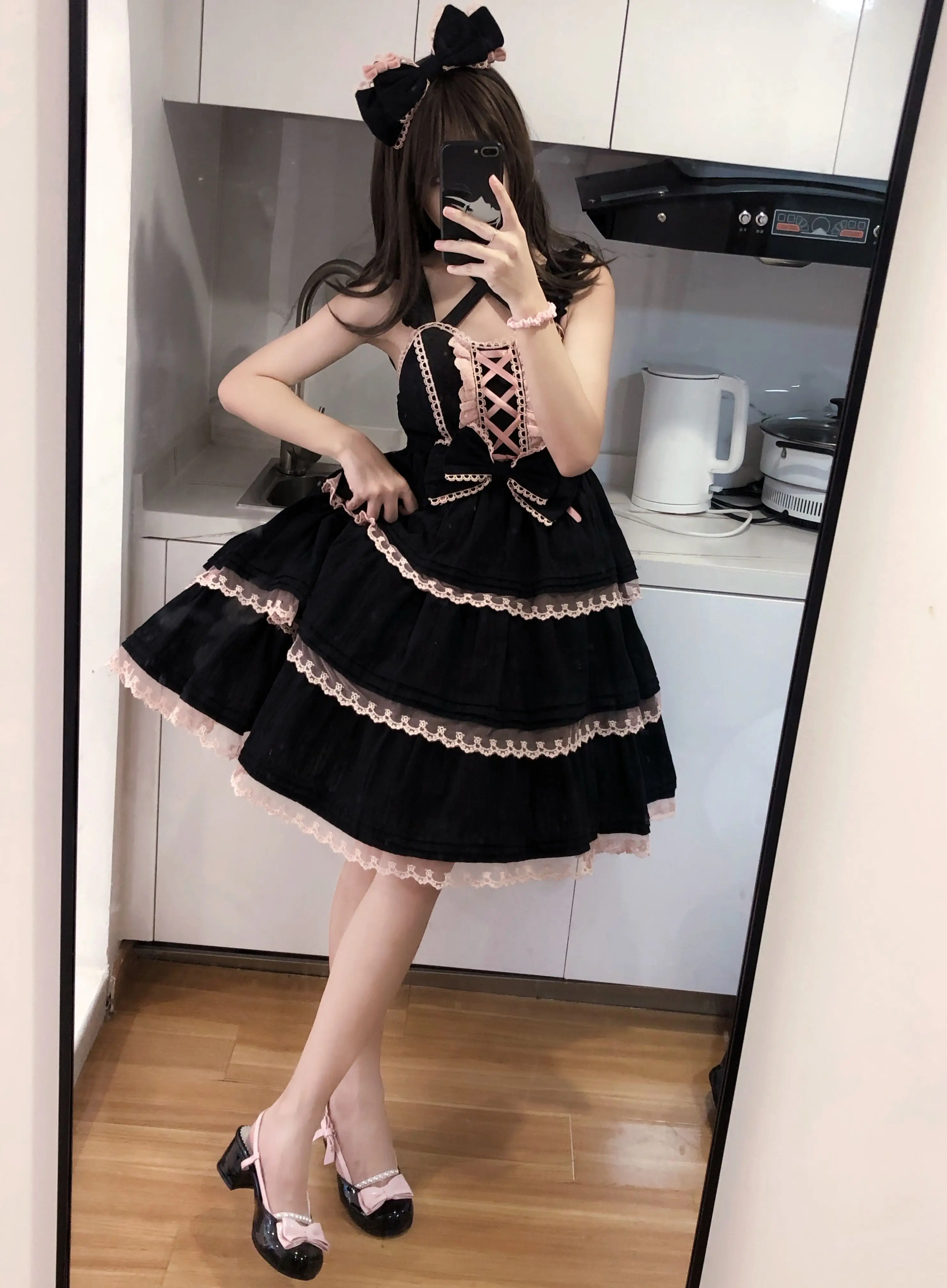 Lolita Dress Lolita Suspender Dress Lolita Cosplay Costumes Suspender Dress Sweet Lolita Jsk Dress