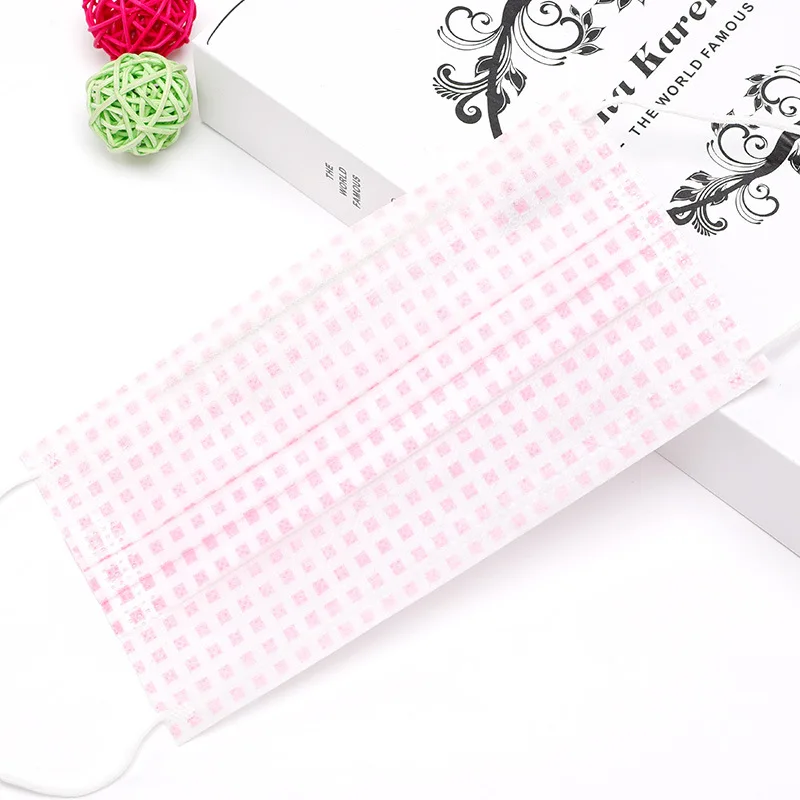 White 10 шт./лот 3 слоя одноразовые маски для рта Kawaii противопылевые маски одноразовые медицинские маски для лица и здоровья рта - Color: White