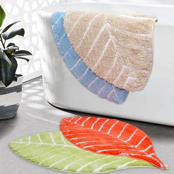 

Colorful Bathroom Mat Leaf Clouds Shaped Floor Mat Home Decor Doormat Carpet Non Slip Foot Rugs Kitchen Carpet Washable Rug Q