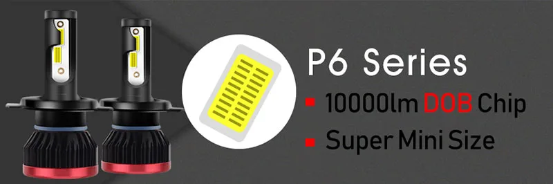 2 шт. светодиодный H4 светодиодный фонарь 10000лм/лампа 50 Вт H4 супер светодиодный CanBus Декодер мини фара 12 в 24 в автомобильный налобный фонарь Hi-lo луч