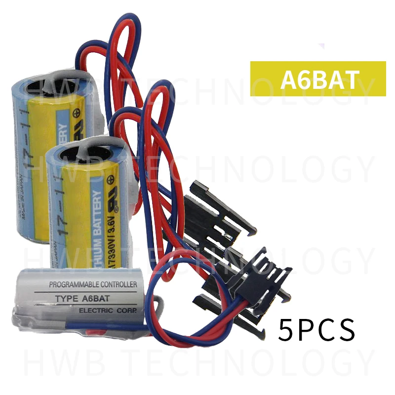5 шт в упаковке 100% оригинальный новый ER17330V 3,6 V PLC батарейки для сервомотор Mitsubishi A6BAT аккумуляторная батарея, бесплатная доставка