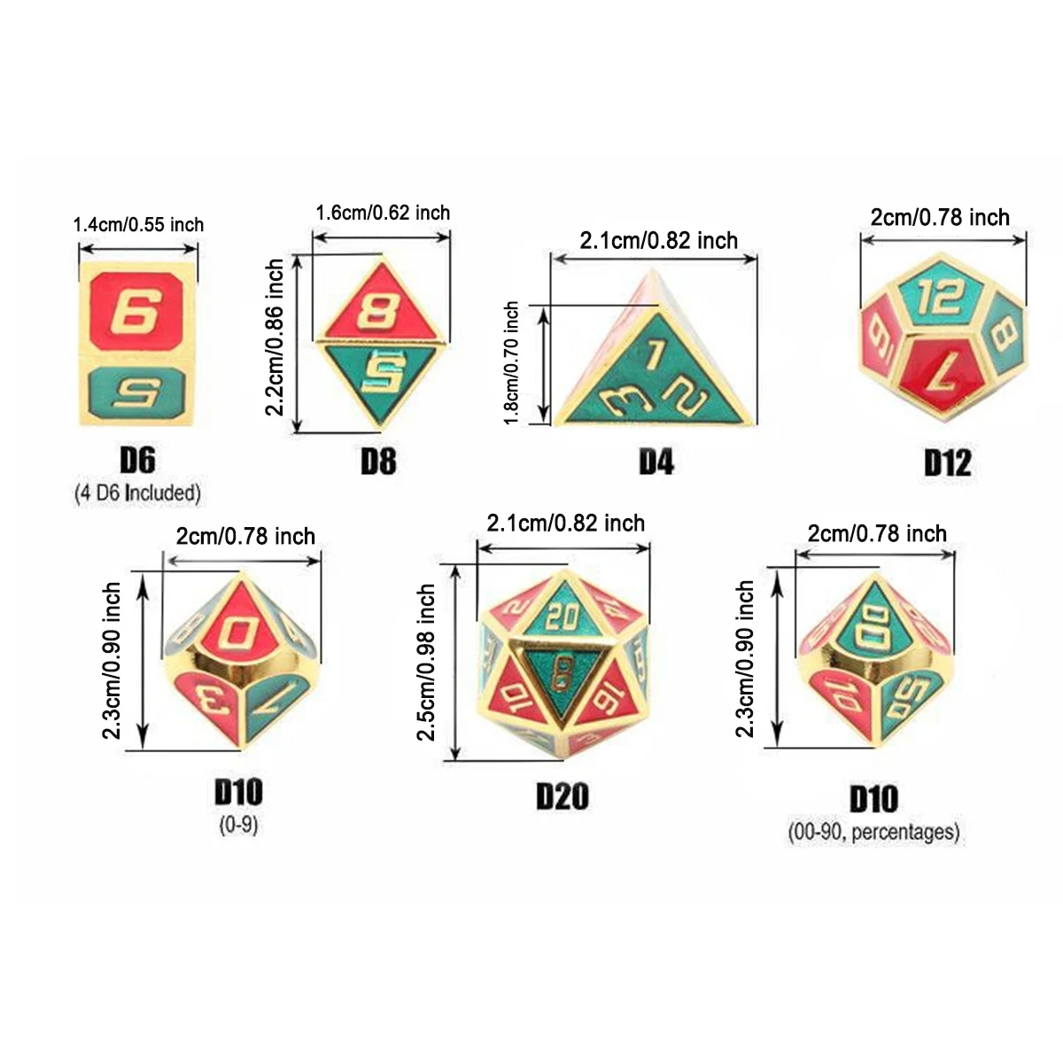 D20 D12 D10 D8 D6 D4 7 шт./компл. дизайн дракон весы металлические игральные кубики с сумочкой в комплекте; Новинка для подземелья и дракон RPG MTG настольные игры