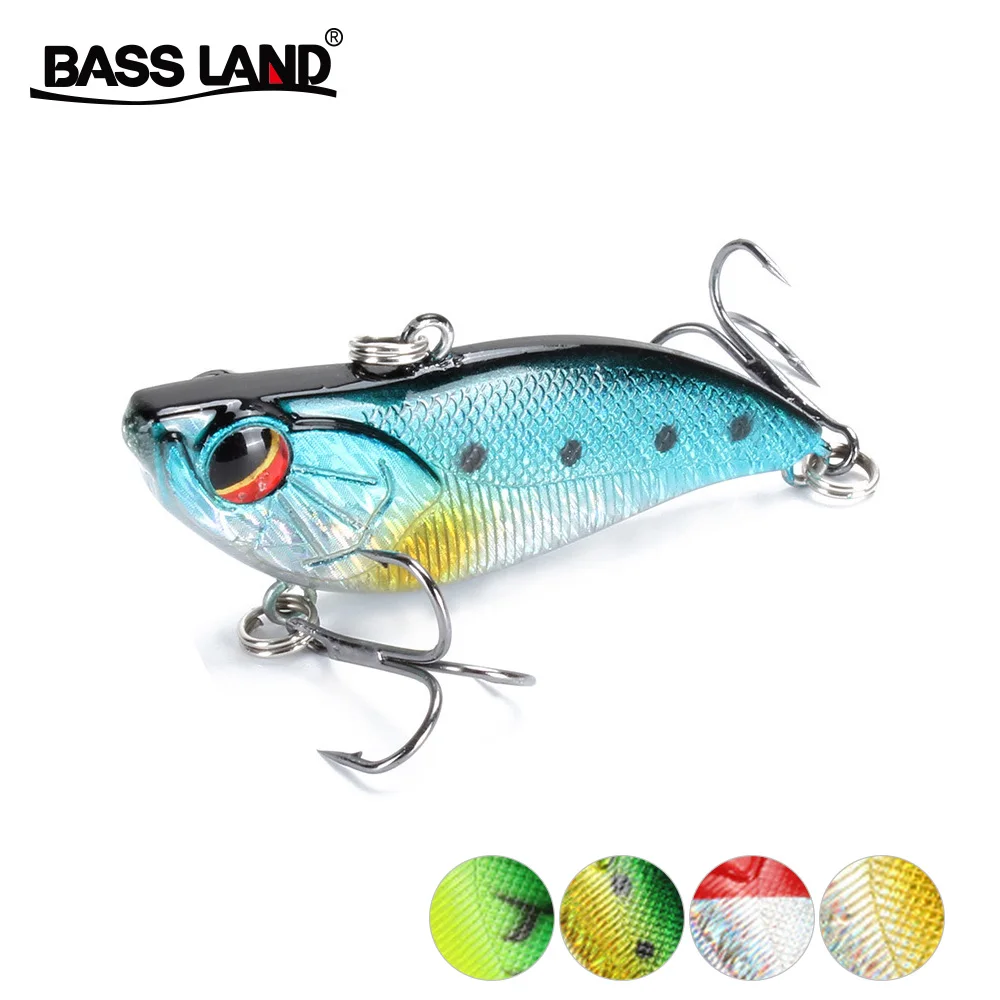 Рыболовная приманка Bassland VIB 6 см/13 8 г Тонущая жесткая длинный заброс