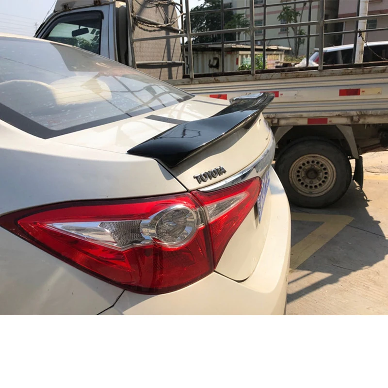Для Toyota corolla спойлер из углеволокна 14 15 16 17 высококачественный автомобильный спойлер багажник автомобильный хвост Американская версия corolla