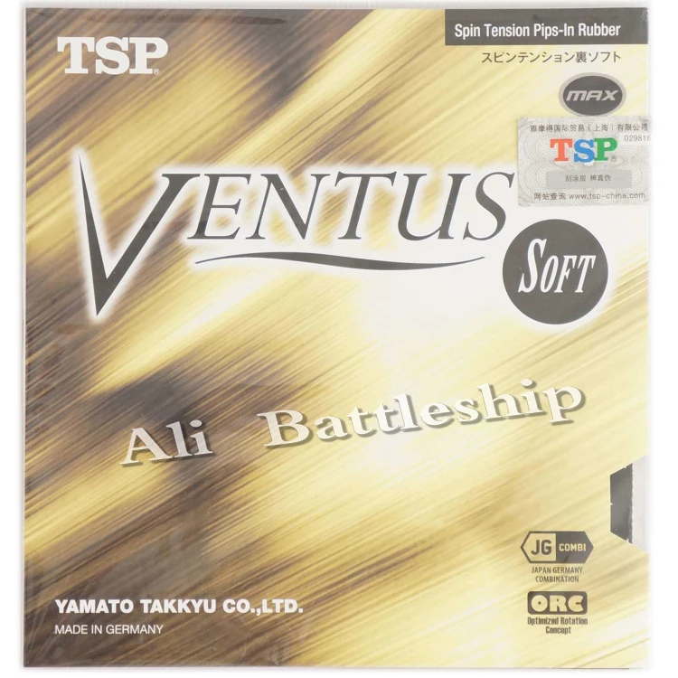

Original TSP Ventus soft table tennis rubber 20441 with soft sponge good control table tennis racket racquet sports pingpong