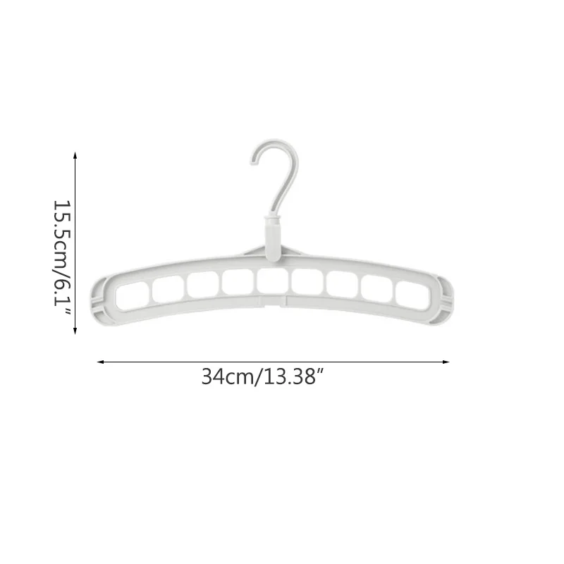 Hanger Clothes Rack Personality Home Multi-Function Nine Hole Hook Magic Hanger 360 Degree Rotation Space Clothes Rack