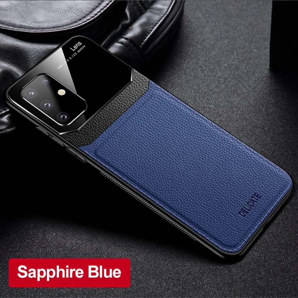 Case For Samsung Galaxy S20 Ultra S10 S9 S8 Plus Cover Bumper Leather Phone Case For Samsung A51 A71 Note 10 Plus 9 8 M30S Funda (16)