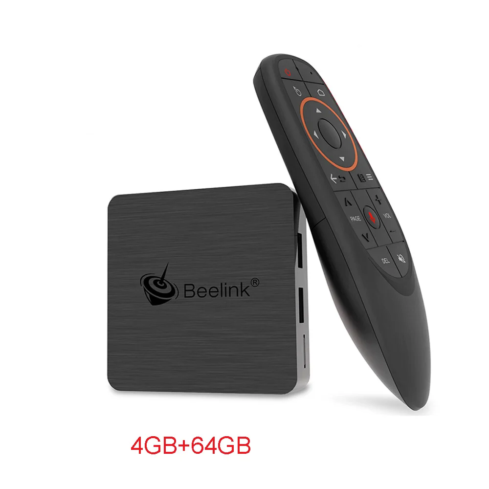 Beelink GT1mini-2 Android 9,0 smart tv Box Amlogic S905X3 4 Гб DDR4 64 Гб BT4.0 2,4G+ 5,8G WiFi 4K медиаплеер 2,4G голосовое дистанционное управление - Цвет: Золотой