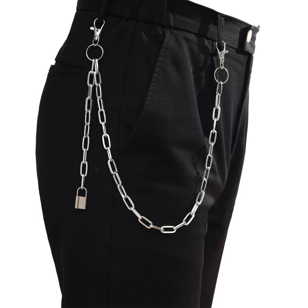 Keys Chain for pants belt women men keychain clip on chains for pants punk jeans hipster Hip Hop jewelry