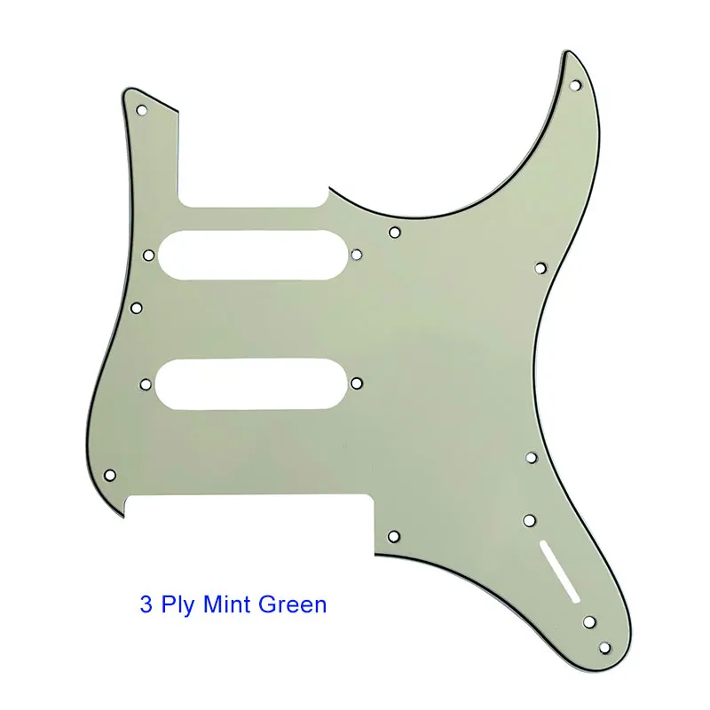 3Ply Mint green Pleroo Custom гитарные Запчасти-для PACIFICA 112 в электрическая гитара Pickguard, 4Ply Крем pearl - Цвет: 3Ply Mint green