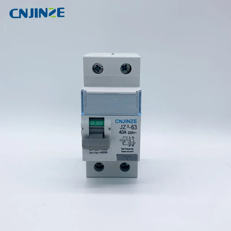 40A CNJINZE RCBO LE 1P + N 230V ~ 50 HZ/60 HZ Выключатель остаточного тока с защитой от перегрузки по