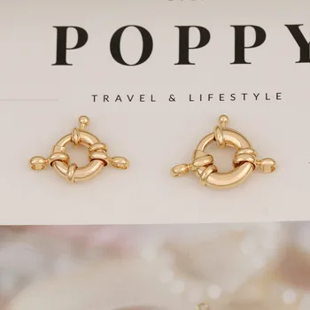 

HAOSAW Choose 4Pcs/Lot Adjustable/Toggles/DIY Making/Hand Made/Genuine Gold Plating Charm/Bracelet Closure/Findings