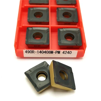 

milling inserts 490R-140408M-PM 4240 External turning tools CNC metal turning tools 490R milling carbide inserts turning insert