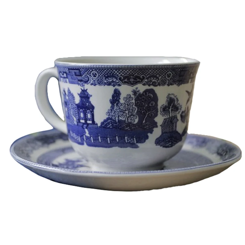 Creative Coffee Cup European Flower Bone China Tea Cups Set with Handle White Porcelain Kubek Na Kawe Home Container LL50CC | Дом и сад