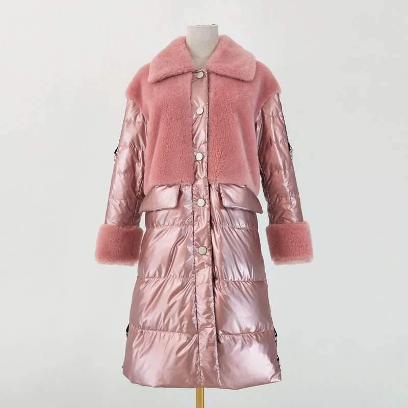 Пуховик manteau femme hiver женская одежда новая мода шерстяное пальто длинное стильное abrigo mujer зимнее пальто с отложным воротником