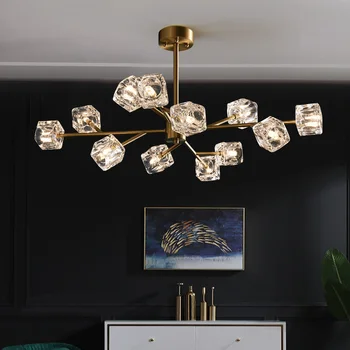 

Modern Crystal Chandeliers Lights Lamp For Living Room Cristal Lustre Chandelier Lighting Hanging Ceiling Chandelier Fixtures