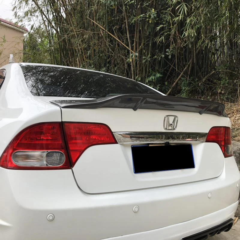 Для Honda Civic спойлер высокое качество углеродное волокно/FRP материал задний спойлер для Honda Civic спойлер 2006-2011