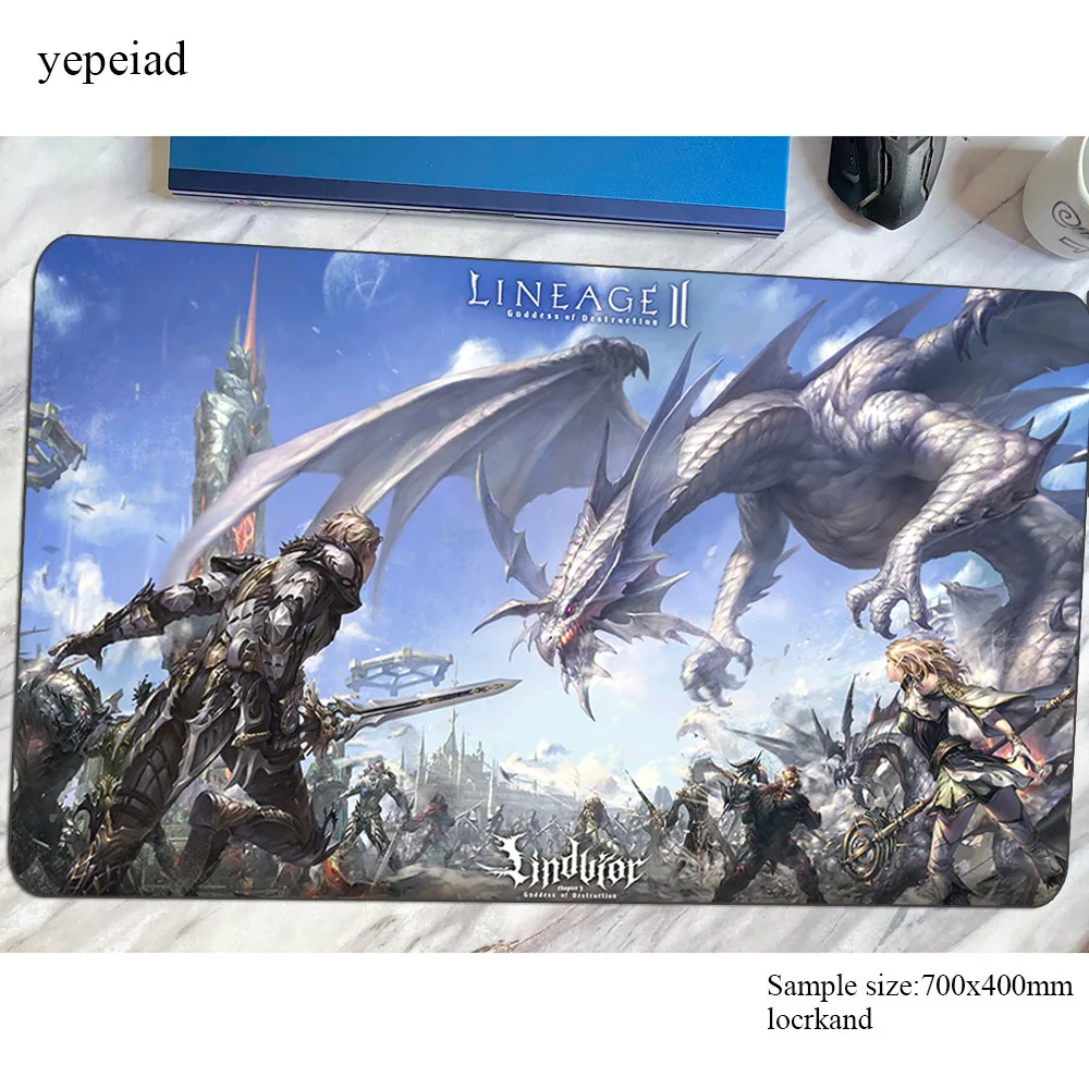Lineage 2 коврик для мыши Indie Pop игровой геймерский 800x400x4 мм компьютерный Настольный
