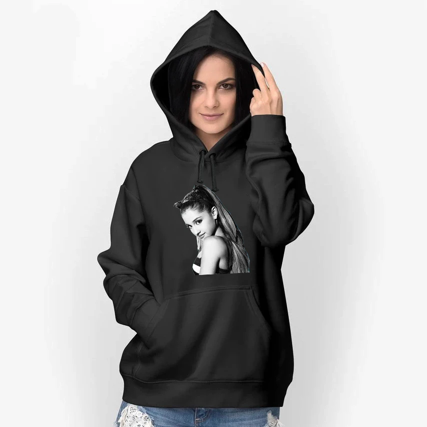 Ariana Grande толстовки с принтами Толстовка новая горячая распродажа кофт с капюшоном Толстовка Зимняя женская спортивная одежда Топы с капюшоном Sudaderas Para Mujer - Цвет: 905-dff-11-6-37