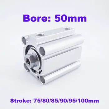 

smc type CQ2B/CDQ2B with magnet bore 50mm stroke 75/80/85/90/95/100mm Double Acting compact pneumatic hydraulic cylinder
