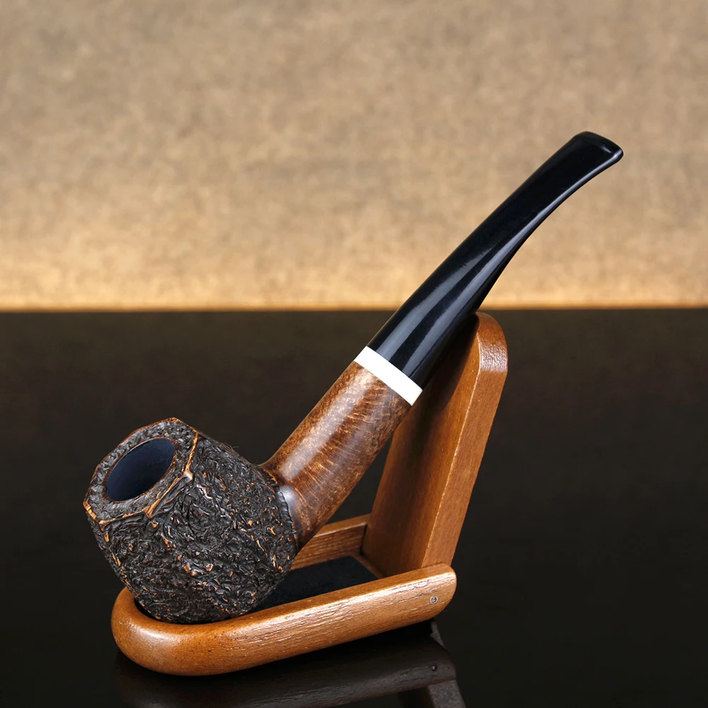 

Classic Octagon Bowl Smoking Pipe 9mm Filter Briar Wood Pipe Briar Pipe Random Engraved Briar Tobacco Pipe