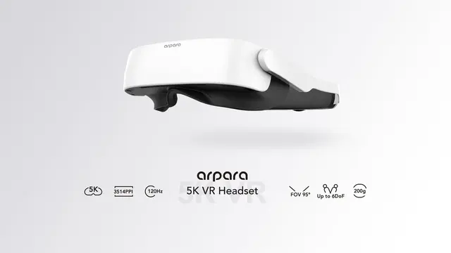 Arpara 5K Tethered VR Headset for phone, PC, VRchat, Steam, game