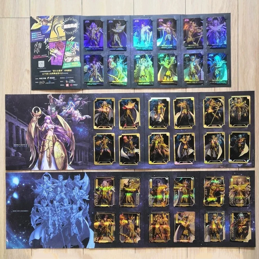 12 Pz/Set Originale Saint Seiya 30Th Anniversary Limited Shining Card Esclusivo Oro Saint Figure Card Giocattoli Commemorativi Per Auto