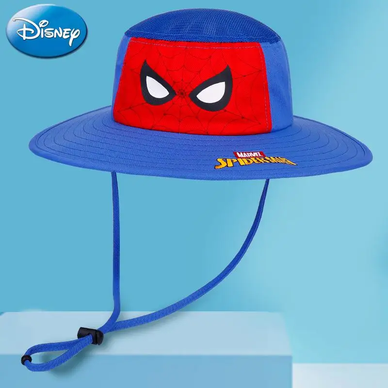 

Original Disney Marvel Spiderman Children's Hat Boys Summer Sun Hat Baby Fisherman Hat Big Brim Child Sun Hat HM60102