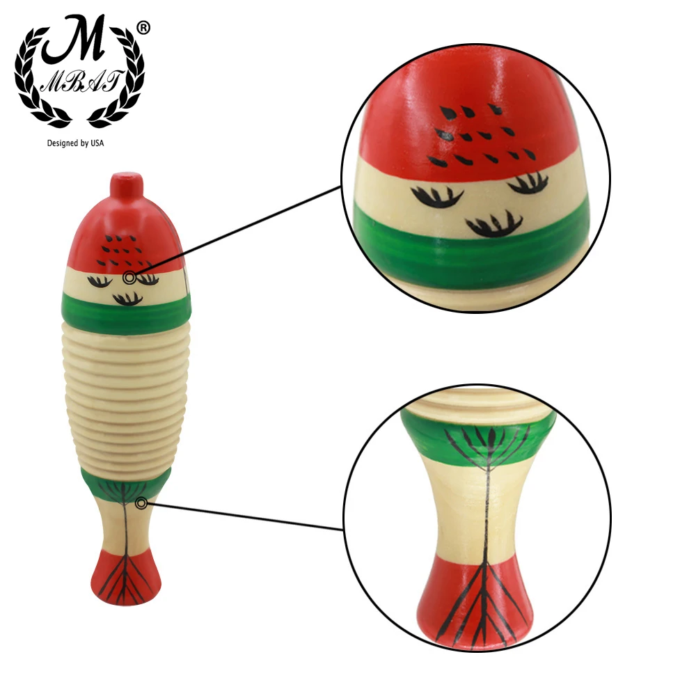 M MBAT Wooden Fish Toy Game Percussion Instrument Toddler Music Learning Children's Christmas Gift Toy Baby Educational Toys