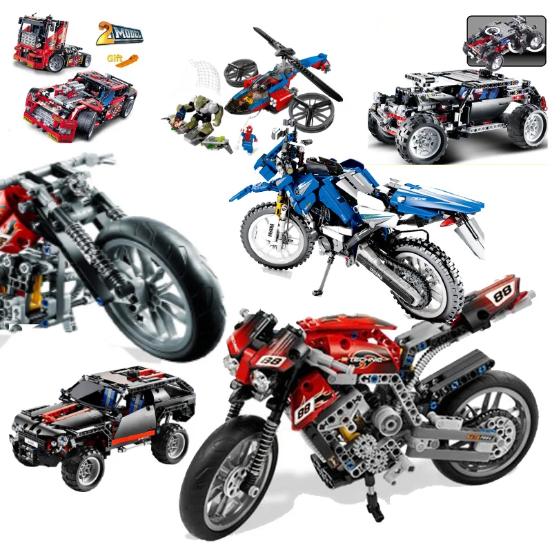 

Decool 3360 608pcs Race Truck Car 2 In 1 Transformable Model Building Block Sets Diy Toy Technic 42041 Toys For Children