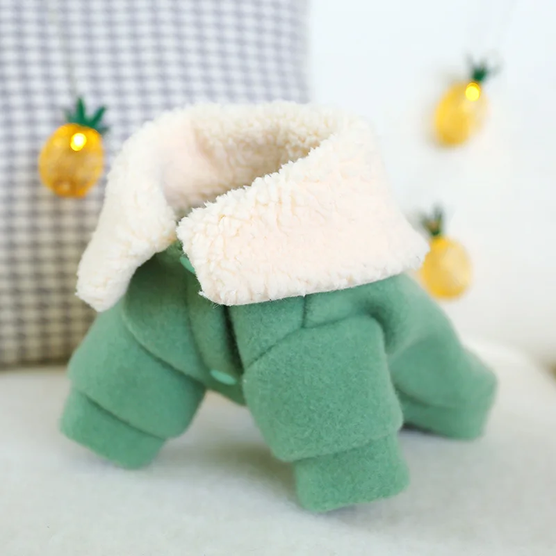 Одежда для собак на осень и зиму теплая игровая консоль с принтом зеленый цвет