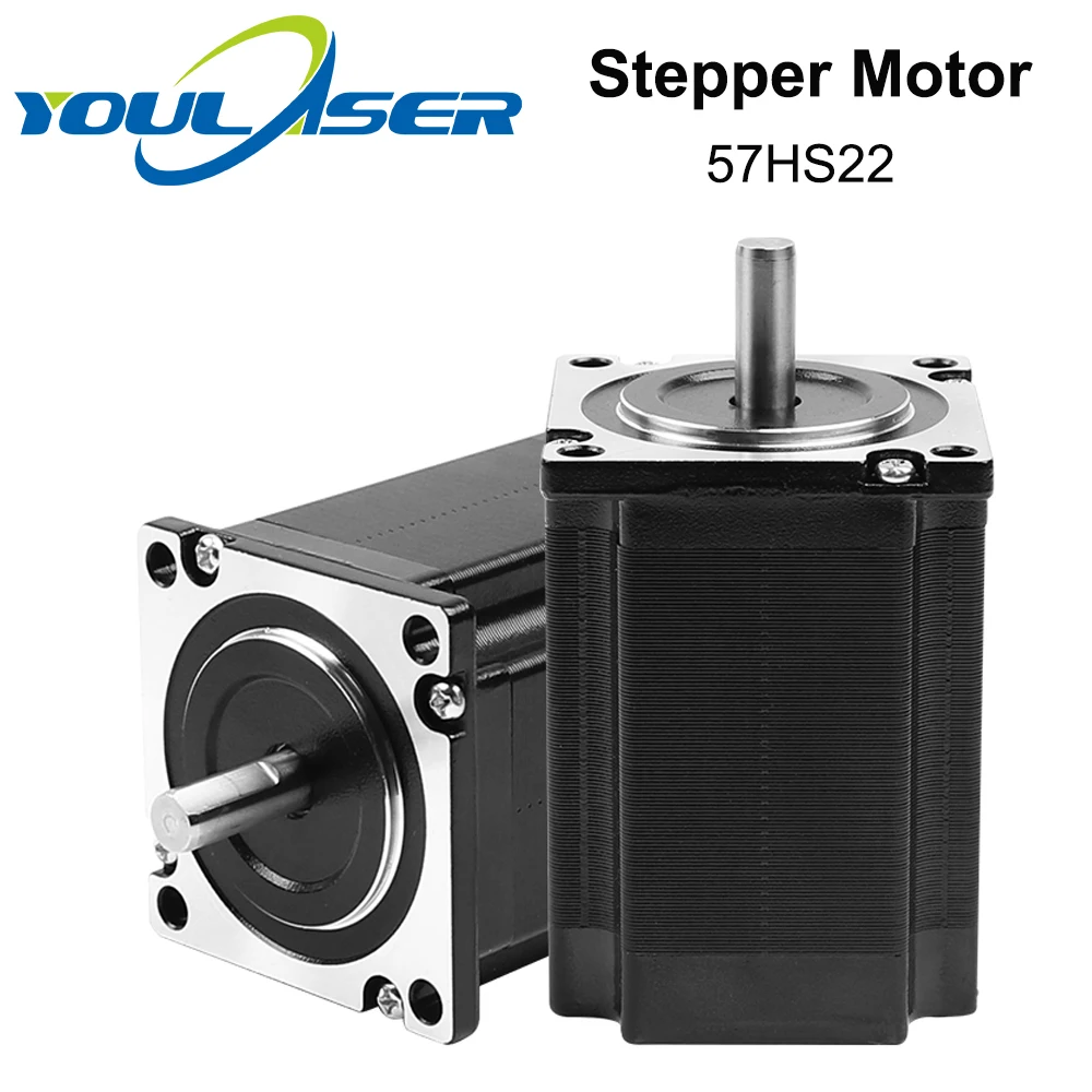 YOULASER Leadshine 2 фазный шаговый двигатель 57HS22 NEMA23 5.6A Длина 81 мм вал 8 мм|Шаговый