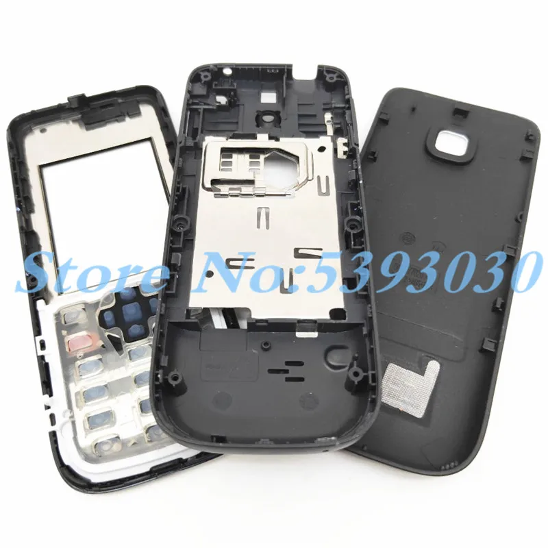 Полный Корпус для Nokia 2730C 2730 Передняя Лицевая панель рамка Крышка чехол+ задняя крышка/крышка батарейного отсека+ клавиатура+ логотип