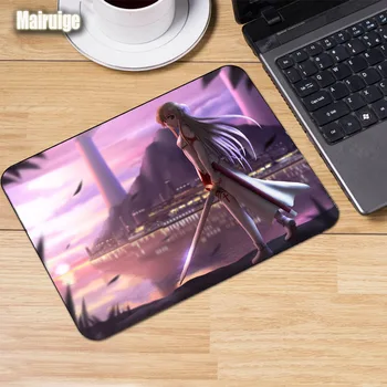

Mairuige Japan Anime SAO Asuna and Kirito Sword Art Online Mousepad Gaming Mats Small Size Table Mouse Rubber Pc Keyboard Pads