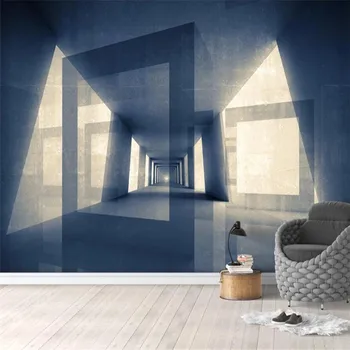 

Custom 3D Wallpaper Mural Nordic Three-dimensional Abstract Space TV Bedroom Background Wallpaper Mural