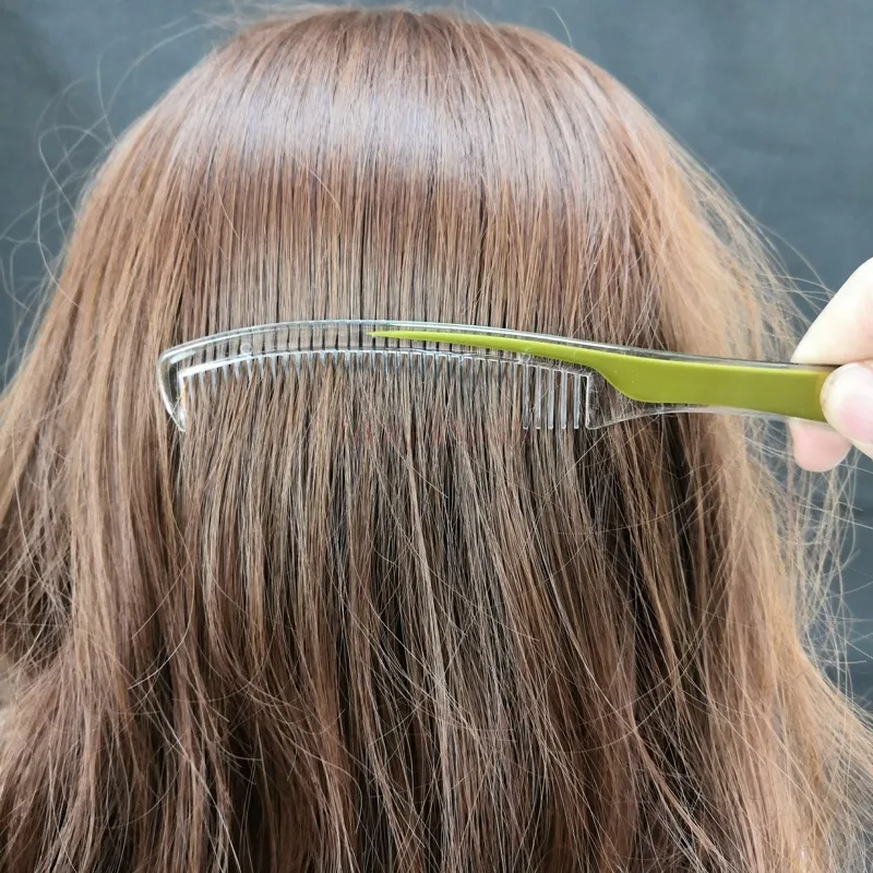 10pcs plastic comb hairdressing Hotel Disposable Combs Long Strip Household Wood Hairbrush Toiletries Plastic Comb Hairdressing 4