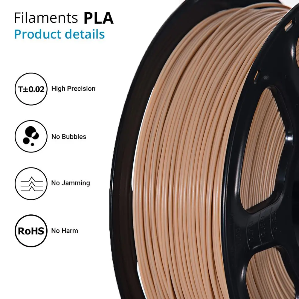 KINWords-Filament PLA pour Imprimante 3D, Triple Document, Matériel  d'Impression, Dimension, Précision +,-1.75m, 1kg, 0.03mm - AliExpress