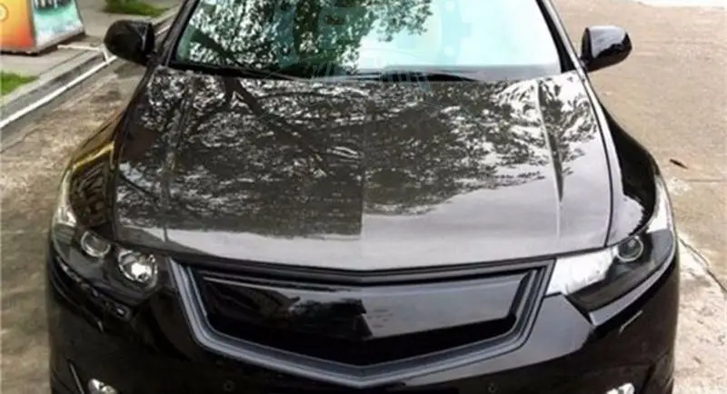 Для Honda Acura Accord Cu1 Cu2 Tsx 2009-2010 Решетка переднего бампера из углеродного волокна