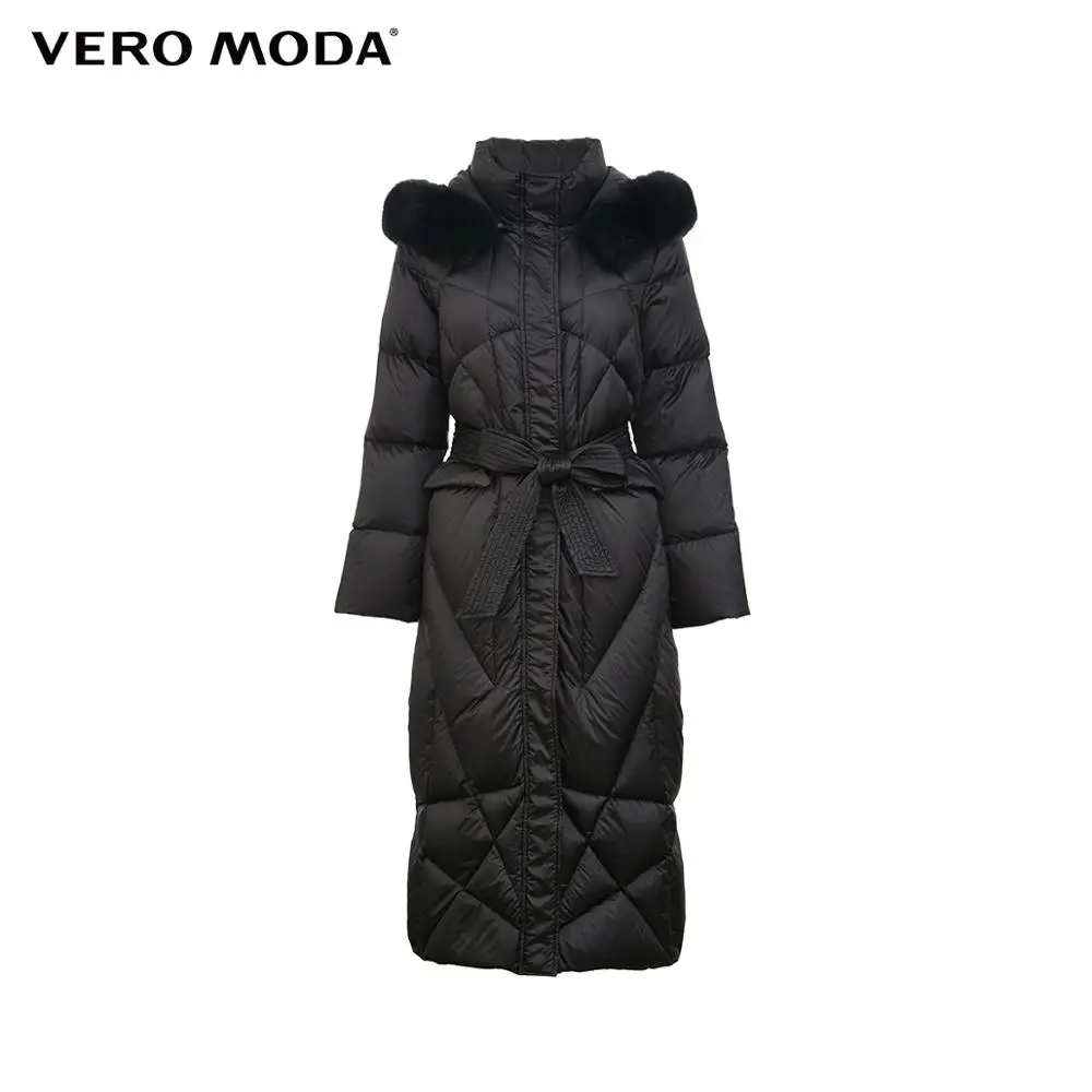 Vero Moda Женская Талия ветрозащитный длинный гусиный пуховик парка пальто | 319412523
