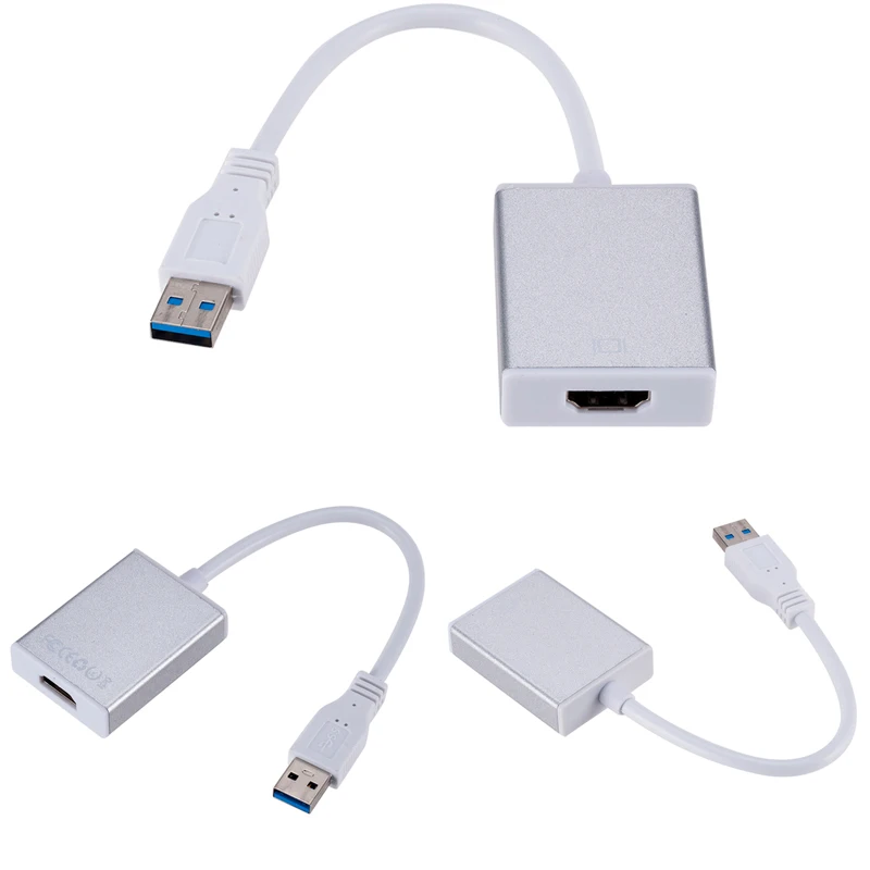 USB 3,0 к HDMI аудио видео адаптер конвертер кабель для Windows 7/8/10 шт. 1080P