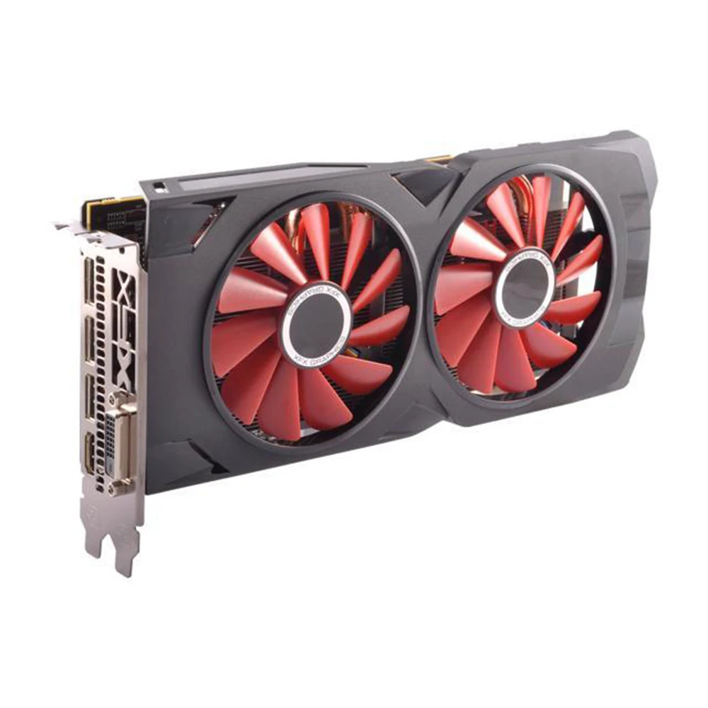 Видеокарта XFX AMD GPU Radeon RX 570, 4 ГБ DDR5, видеокарта AMD RX570, 4 Гб, 256 бит, игровая компьютерная видеокарта 4K Gaming OW PUBG, используемая карта
