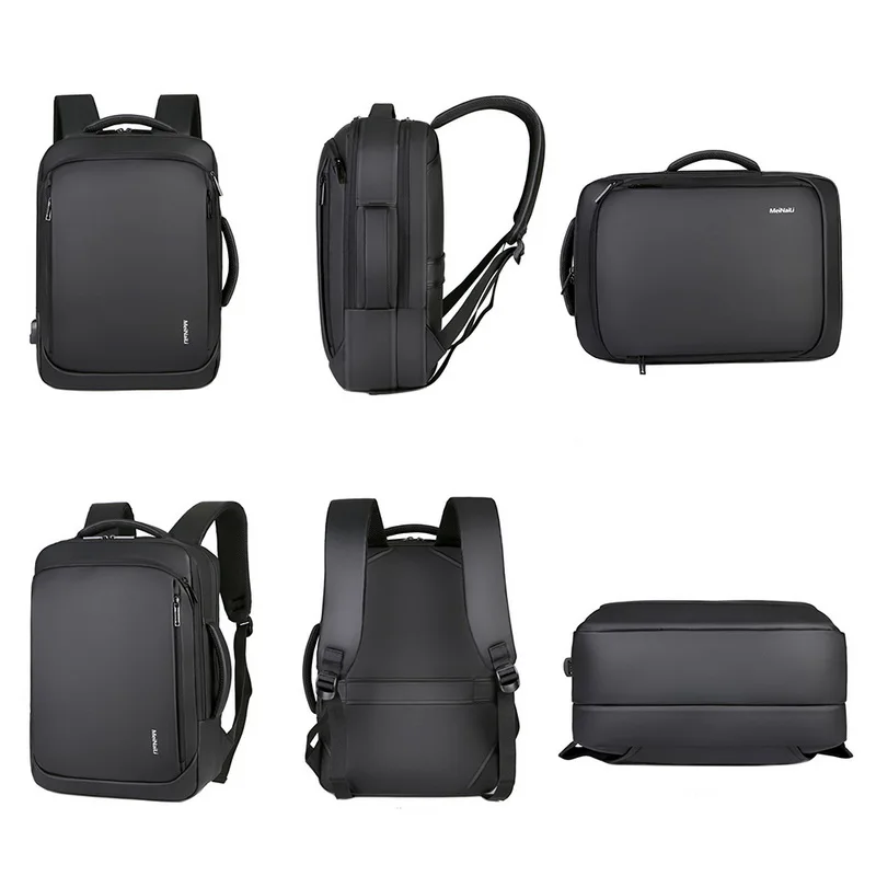 Puimentiua черный рюкзак для ноутбука мужские рюкзаки бизнес ноутбук Mochila водонепроницаемый рюкзак usb зарядка дорожные сумки